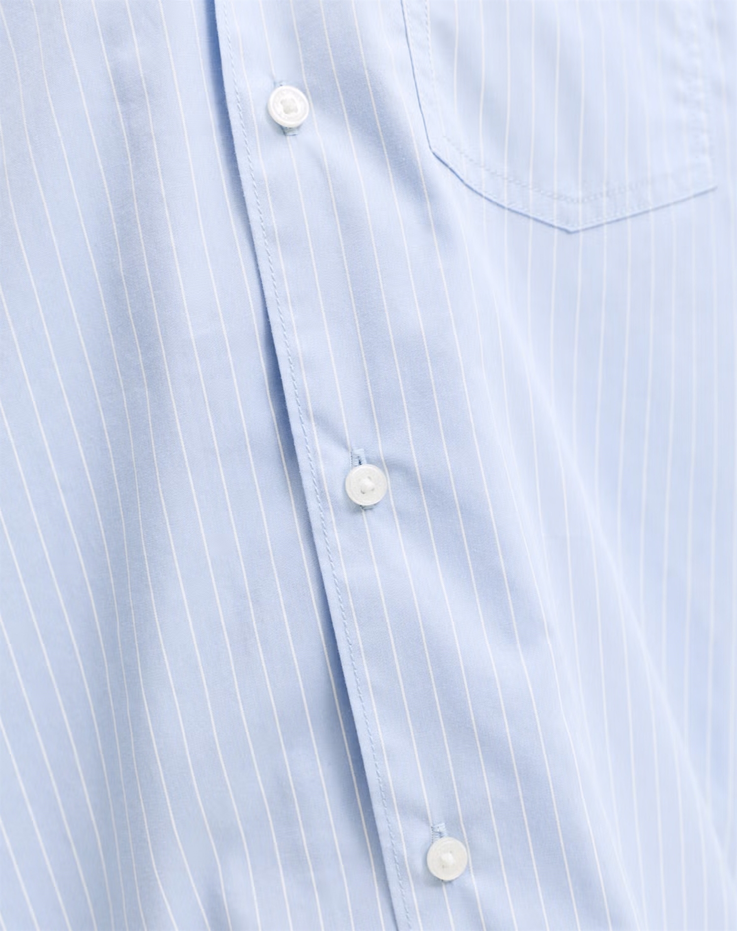 Jack & Jones Junior - JORMenton Poplin Stripe Resort Skjorte - Cashmere Blue